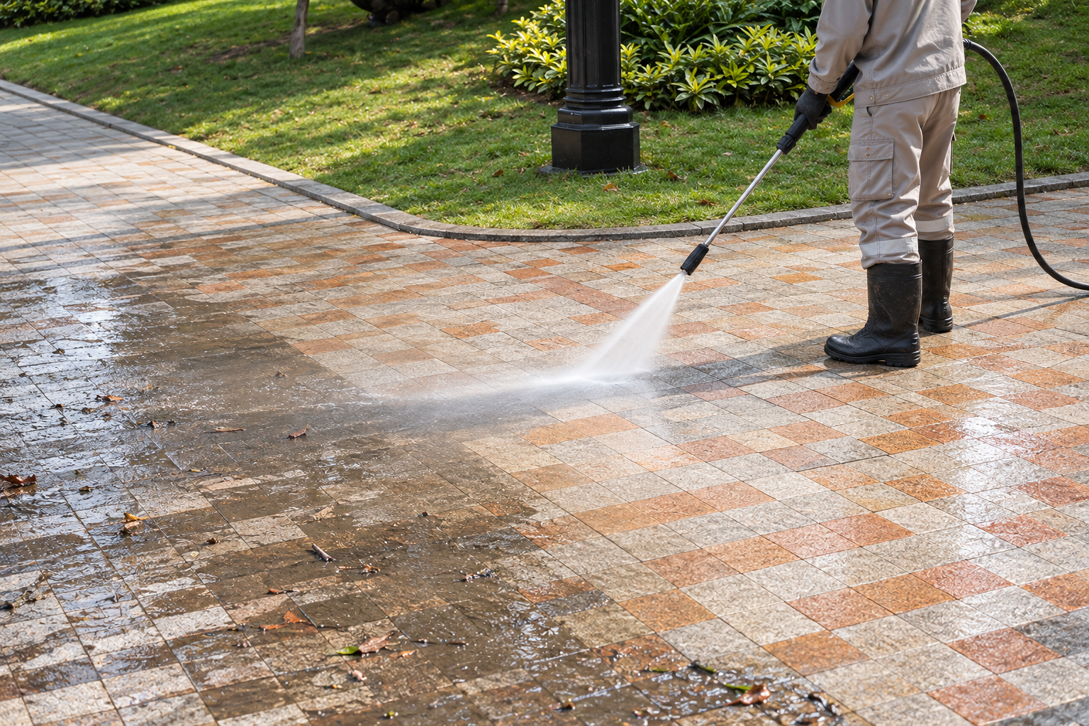Servicio de hidrolavado realizado por GeoKing